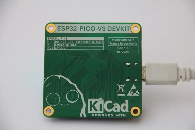 Assembled board (bottom view)